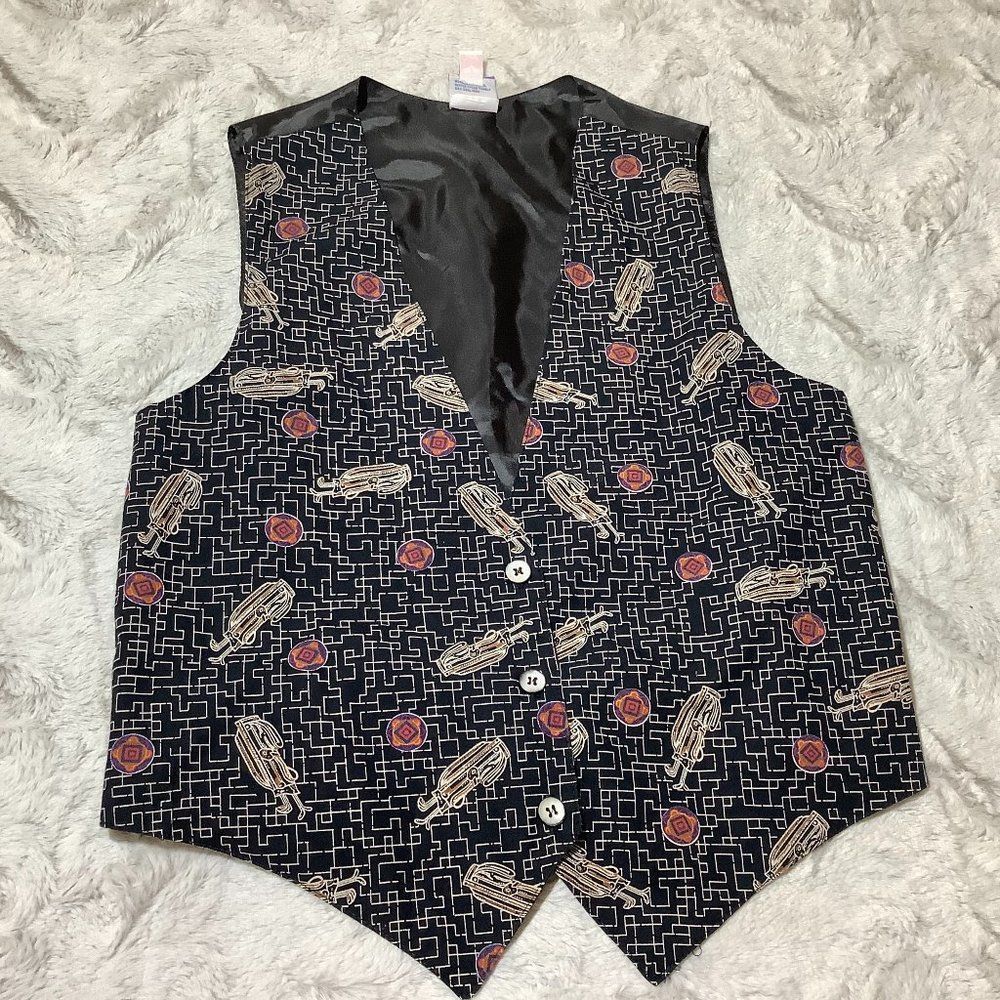 Men's Tail Golf Bag Print Vest Size Small